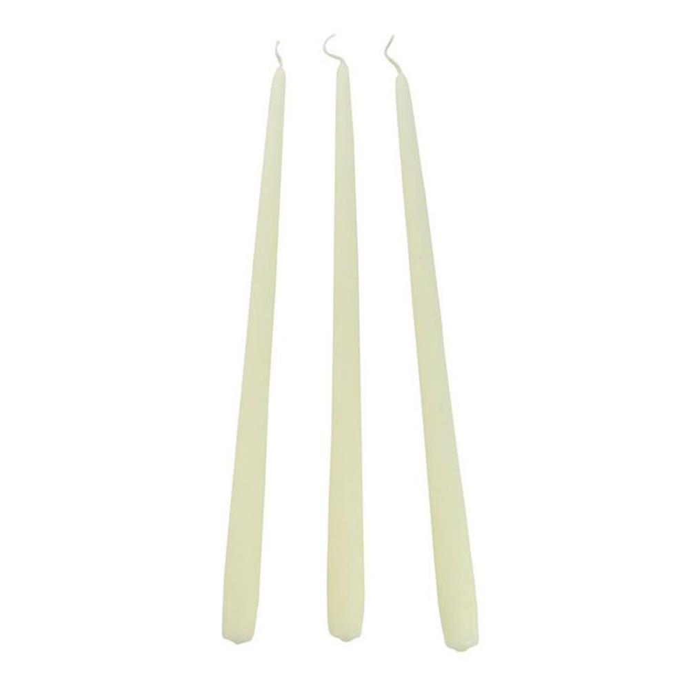 Bolsius Ivory Tapered Candle 40cm (Pack of 8) Extra Image 1